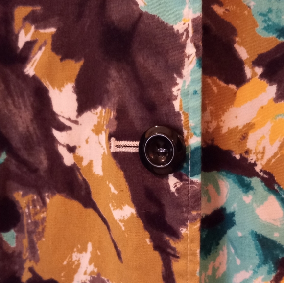 R-Q-T Blazer Large Teal,Black,White,Yellow and Chartreuse - Picture 2 of 5